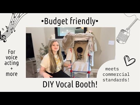 The PERFECT portable vocal booth for voice acting/singing! | Voice over home studio setup