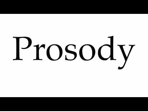 How to Pronounce Prosody