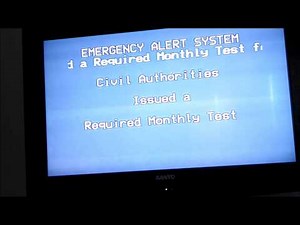 Emergency Alert System Test on New Year's Day 2013