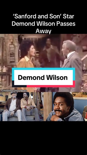 Demond Wilson, who starred as Lamont Sanford opposite Redd Foxx on NBC’s iconic sitcom Sanford and Son, has passed away. His son, Demond Wilson Jr., confirmed to TMZ that the actor died Friday morning at his Palm Springs home due to complications from cancer. • • • #demondwilson #reddfoxx #sanfordandson #fyp #celebrityculturenews