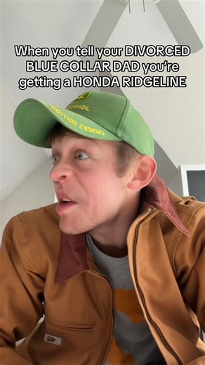 When you tell your divorced blue collar dad you’re getting a Honda RIDGELINE #funny #bluecollar #bluecollardad #honda #truck