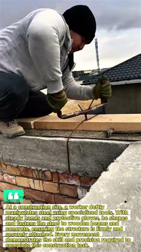 Worker Skills in Binding Construction Iron.