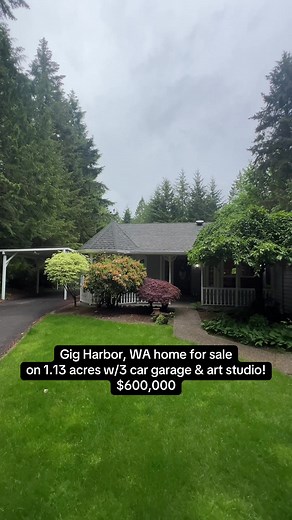 Gig Harbor 1.13-Acre Home — 3 Bed, 2.5 Bath, $600,000