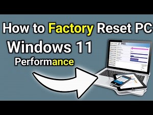 How to Factory Reset PC Windows 11 | Deep Clean Reset for Better Performance