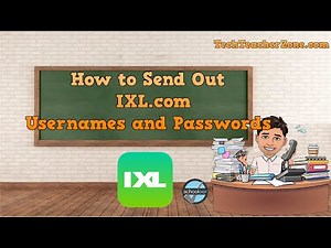 How to send out passwords and usernames for IXL - starting from Schoology.