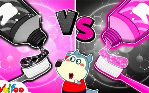 小猪儿童动画：金色牙齿的奥秘，露丝刷粉色牙膏牙齿会变颜色吗？