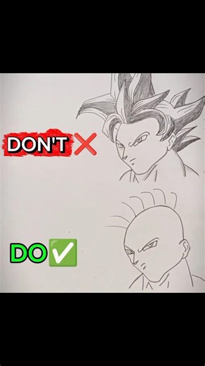 How to Draw Goku Hair Drawing.. 🔥✏️#goku #dragonball #animedrawing #cartoon #shorts