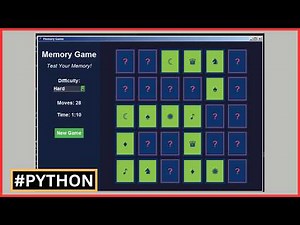 Memory Game Python Project - Complete Memory Game Project Using Tkinter With Source Code