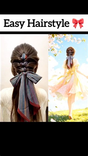 try this trendy hairstyle 🎀😳#styleguide #hairstyles #hairtutorial #hairstyle #haicare #style #korean