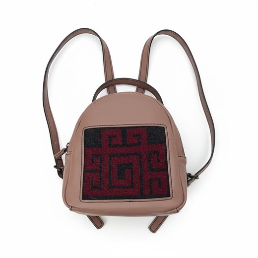 Leather Mini Backpack, Hand Woven Wool Kilim Rucksack, Handmade Boho Small Bag, Artisan Gift - Etsy