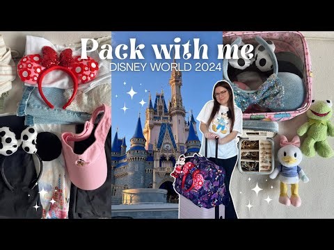 PACKING FOR DISNEY WORLD 2024 🏰✨ - Disney packing tips, vlogging setup, luggage recommendations