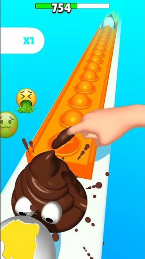 Low to Fast Speed 😱 | Happy Pop Run Level 754 Funny Gameplay 😂 #shorts