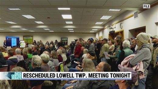 Lowell Township board meeting set for Monday amid data center controversy