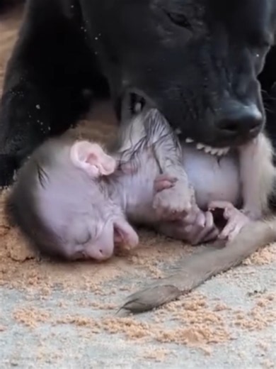 Helpless Baby Monkey Barely Escapes Danger Terrifi | Baby Monkey