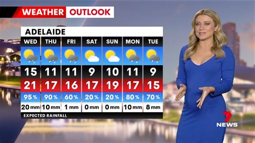 1.4K views · 13 reactions | Amelia has the latest 7-day weather forecast. Send your weather videos and photos to 7NEWS Adelaide: m.me/7NEWSAdelaide #7NEWS | 7NEWS Adelaide | Facebook