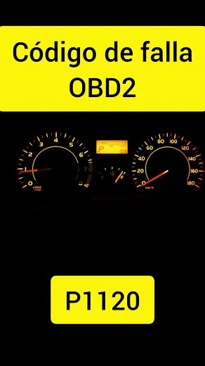 código de falla #obd2 P1120