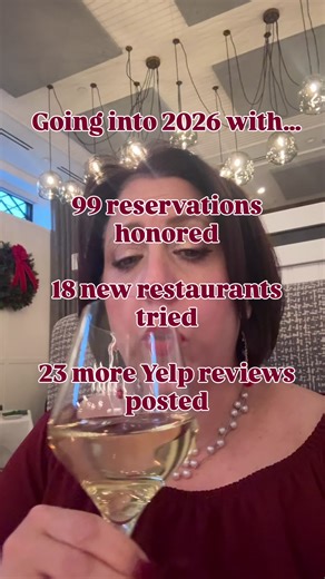 2025 was a crazy one for me, but lots to celebrate in my foodie world: 🗓️99 reservations honored 🍽️18 new restaurants tried 📝23 additional Yelp reviews written And 1k more followers! Bring it on, 2026! #foodies #instafoodie #foodblog #yelp #yelpelitesquad