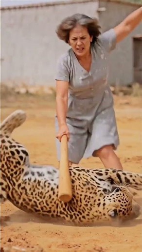 La femme a sauvé le chien du guépard. 🐕‍🦁🙅‍♀️