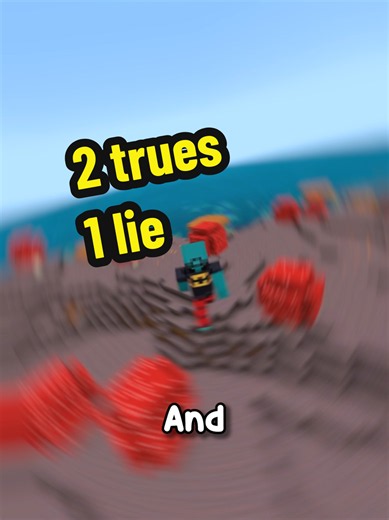 Minecraft 2 Trues 1 Lie Challenge — Guess the Lie