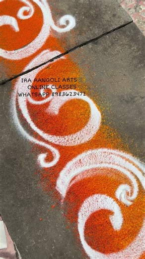 8.3K views · 174 reactions | Learn this art in online classes WhatsApp us for more information 8983623472 #rangoliart #rangolidesigns #featival #newtrend #indianart #myrangoli #mycreation #awsome #borderart #cornerart #artgallery #trendy #creative #iradesign #diwalidecorations #festivalseason #newcreation #viralvideos #igart #simplerangoli #veryeasy #rangolitools #pune | Ira Rangoli Arts | Facebook
