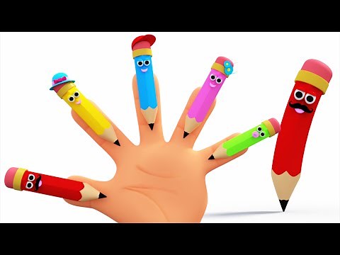 Pencils Finger Family Nursery Rhymes Children Song Kids Tv