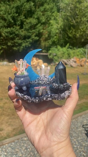 15K views · 615 reactions | I love the crystal cauldron so much! This was fun to create! This one is available! #linusandco #artist #crystals #crystalart #cauldron | Linus & Co. | Facebook