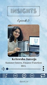 The Placement Cell, LSR on Instagram: "Greetings from The Placement Cell!🌻 We're here with Episode 5 of #InSights2.0. Presenting, Kriteesha Janveja, a third year student from the BAP department of Lady Shri Ram College For Women. Kriteesha worked with the prestigious HUL as a Summer Intern. In this episode, she talks about her end to end journey of becoming a part of the company and also shares her delightful experience as an intern. We hope that you find this episode enlightening and moreover,