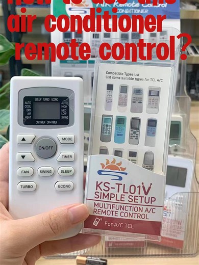 How to use this air conditioner remote control？ TCL A/C Remote control KS-HI02V✌ #remotecontrol #systo #tcl #acremote #producer #factory #SupplierHere #fyp