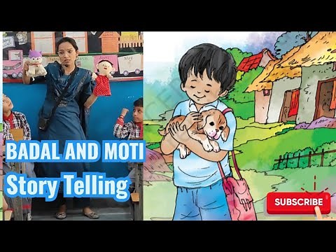 BADAL AND MOTI || PUPPET SHOW || Santoor || Class 3 English || STORY TELLING ||