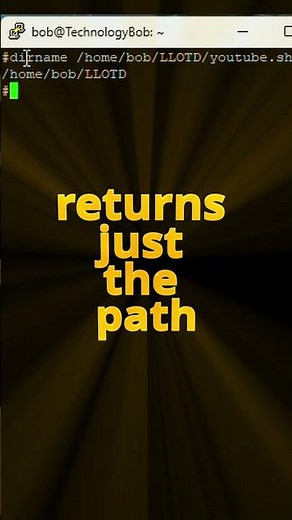 Stop extracting paths manually dirname does it for you #linux #shorts
