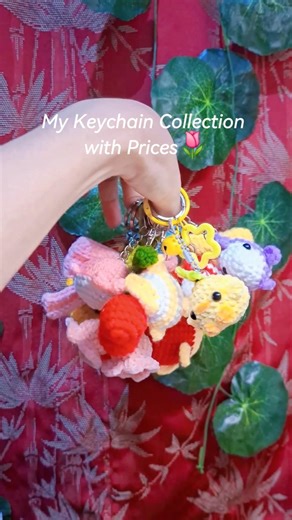 Part 1: my keychains collection with prices🌷 || toko oyen: crochet dreams store #giftideas