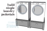 Build Single Washer and Dryer Pedestals