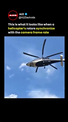 Why Helicopter Blades Seem to FREEZE in the Sky
