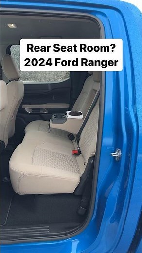 2024 Ford Ranger - Rear Seat Room?