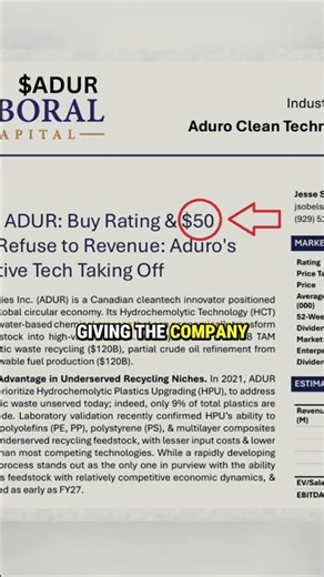 Analyst Gives THIS Penny Stock a 10X Target! 💎 #ADUR ‪@MicroCapExplosions‬