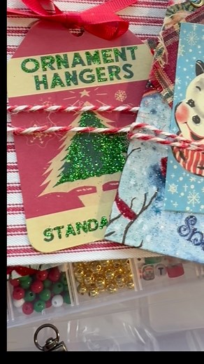 Mini Journal Ornaments! I’m teaching you all how to make these adorable Mini functional Journal Ornaments! They make perfect gifts! See you later | Kraftbox Kristy | Facebook