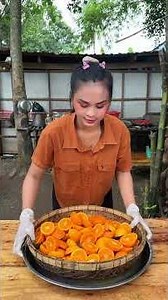 Cooking yummy wash fish with orange for deep fried recipe