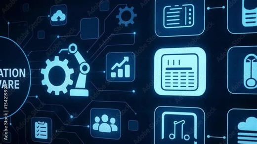 Dynamic 4K Animation of AI Learning Process and Neural Network Connections in Futuristic Tech Environment