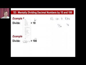 Saxon Math - 76 (4th Edition) - Lesson 52: Mentally Dividing Decimal Numbers by 10 and 100