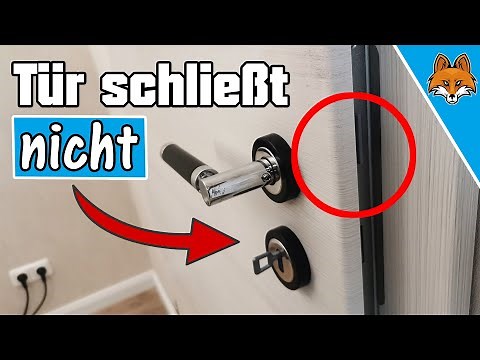 Tür schließt nicht richtig ⚡️ Zimmertür einstellen - Anleitung 💥