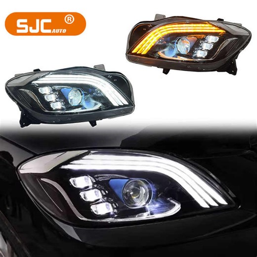 SJC Auto LED Headlights for Mercedes Benz 2012-2015 W166 ML350 ML320 Upgrade Laser Front Lights Plug and Play Car Accessories