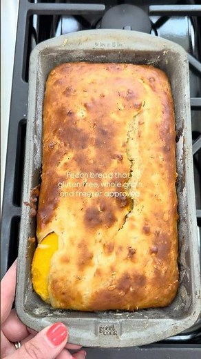 Gluten Free Peach Oatmeal Bread (Whole Grain, Freezer Friendly)