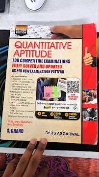 How RS Aggarwal Quantitative Aptitude Build My Arithmetic Concepts | Full Review
