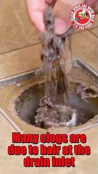 See Shower Drain Back Up Causes + Learn About Other Drain Issues #drainunclogging #shower #clog