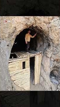 The Secret Inside the Giant Mountain Cave Two Tiered Survival | By ‪@outdoorboy0‬
