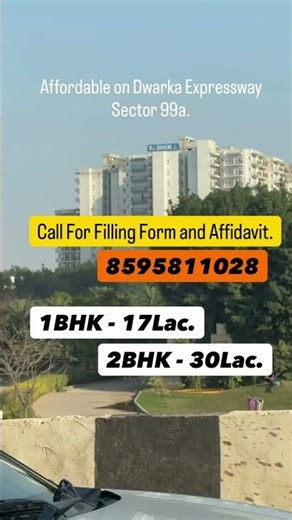 Affordable Flats in Sector 99A Dwarka Expressway | 1BHK ₹17 Lac | 2BHK ₹30 Lac