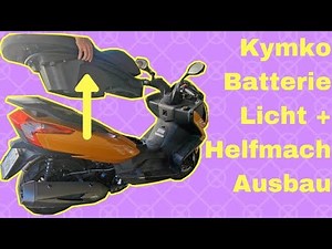 How do i replace the battery on the Kymco Downtown 300i?