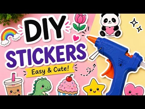 DIY Homemade Stickers | Easy Sticker Making Without Sticker Paper ✨