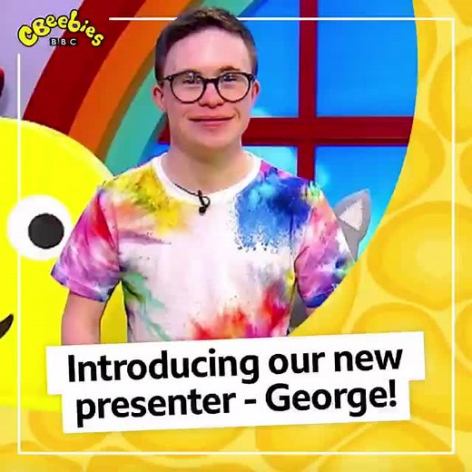 1.5M views · 30K reactions | You may have met the wonderful George Webster from our '5 Myths about Down's Syndrome' film from earlier this year. Well, he's only gone & become CBeebies' newest presenter! 朗 A massive well done - we know he'll be great! 殺 | BBC One | Facebook