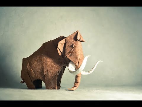 Origami mammoth by Artur Biernacki